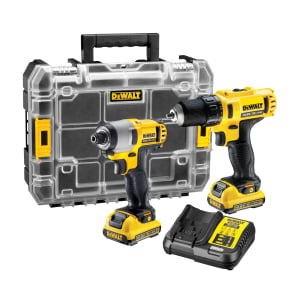 DEWALT DCK211D2T 12V XR 2 x 2.0Ah Cordless Brushless Drill and Impact Driver Twin Kit